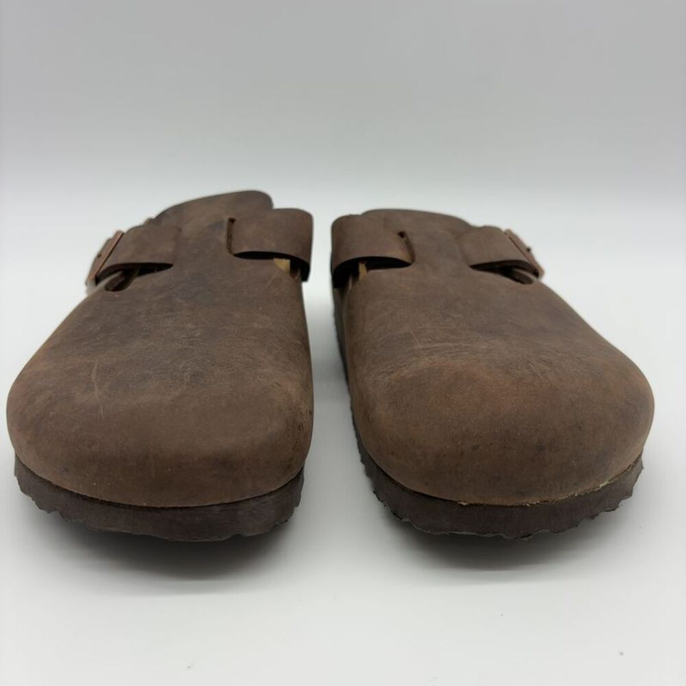 Birkenstock Brown Leather Slip-On Clog for Women